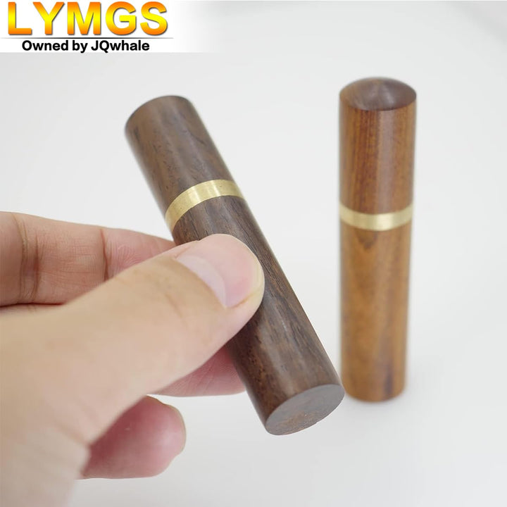 LYMGS Home Wooden Portable Sewing Needles Storage Case,