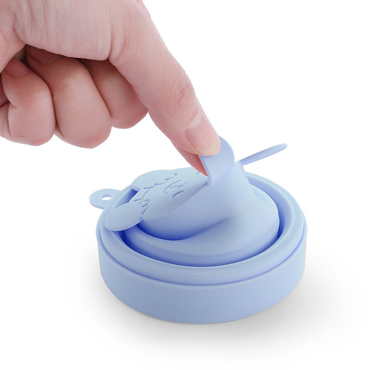 Collapsible Silicone Cup for Sterilizing Menstrual Cups and Storing Your Diva Cup - Foldable for Travel(Blue)