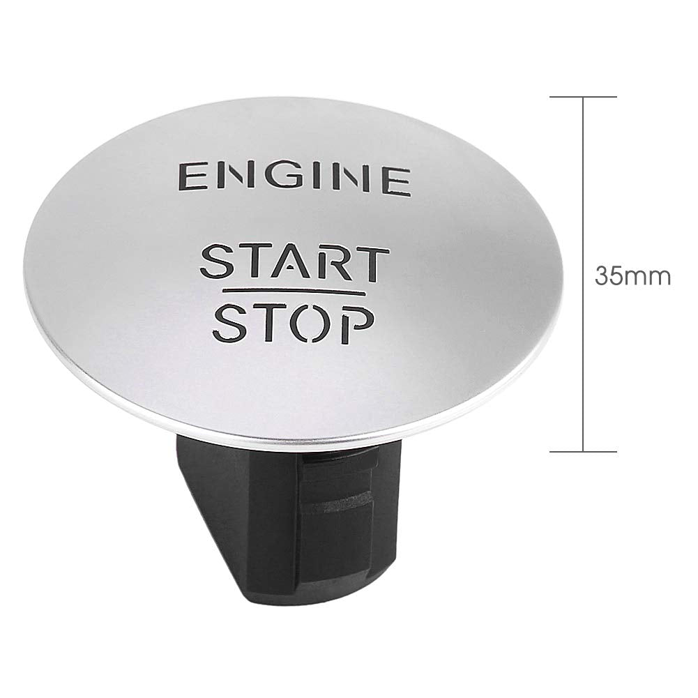Keenso Keyless Push Start Button, Go Start Stop Push Button 2215450714, 33161207 Fit for CL550, for CLS350 Sedan, for E350, for GL350, for GL450, for GLA250, for GLE350, for ML350