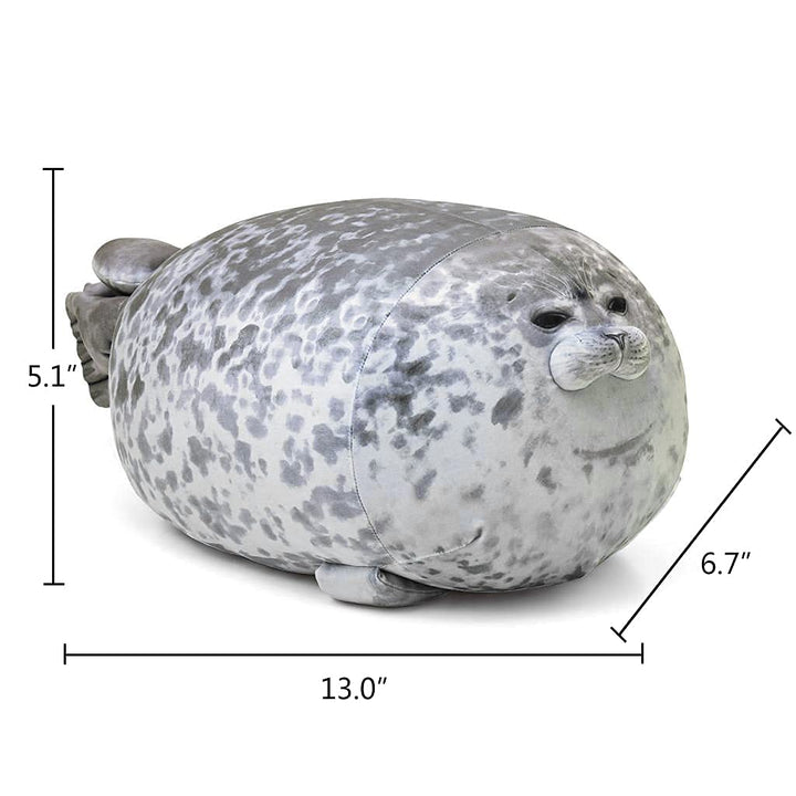 Chubby Blob Seal Pillow Soft Stuffed Cotton Plush Animals Toy for Kids (Small)