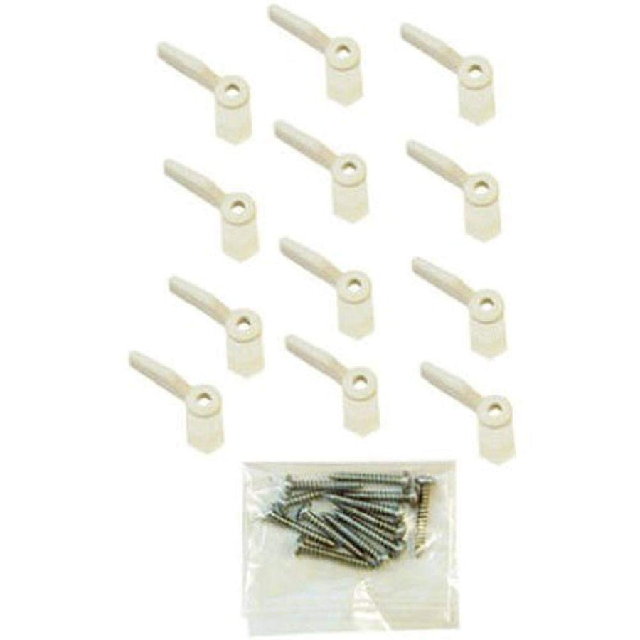 Prime-Line Products PL 7920 Turn Button with Screws (Pack of 12), White Nylon