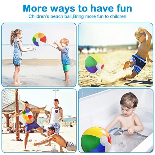 16&#39;&#39; Beach Balls for Kids - 3 Pack Beach Ball Bulk Inflatable Pool Beach Balls Bulk Hawaiian Tropical Theme Party Decorations Favors Supplies