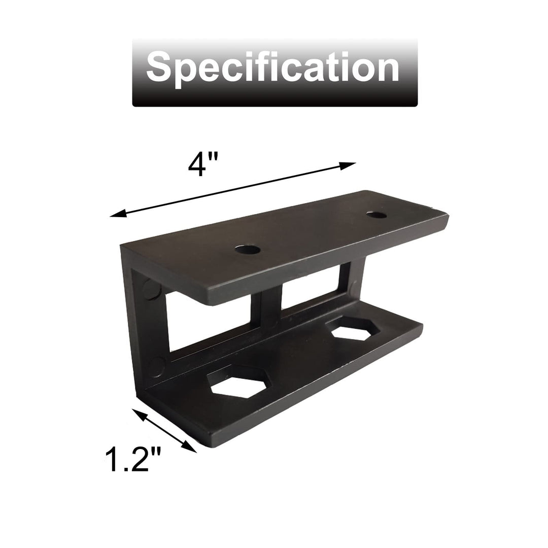 3 Pcs Plastic Under Desk Laptop Holder Mount with Screw,Under Desk Laptop Mount Bracket,Add On Under Table Laptop/Keyboard Storage(3 Pcs)