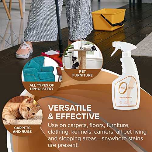 - Pet Stain Remover &amp; Odor Eliminator - Permanently Remove Stain &amp; Odor with Patented Technology Best for Carpet, Furniture, Floors, Pet Bed– Look and Smell Great, 16oz (Over 400 Sprays)