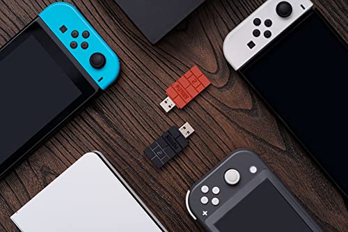 8Bitdo Wireless USB Adapter for Switch, Windows, Mac & Raspberry Pi - Compatible with Xbox, PS5 Controllers