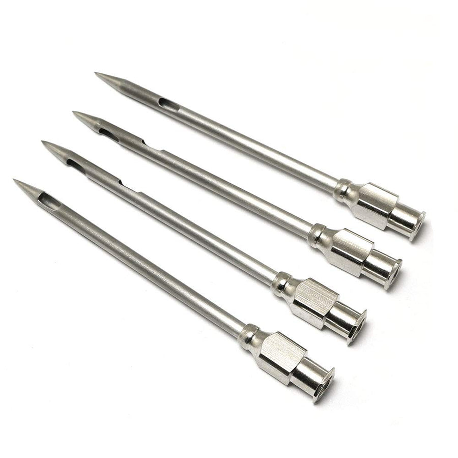 PZRT 4pcs Injector Needle for Barbecue, Stainless Steel