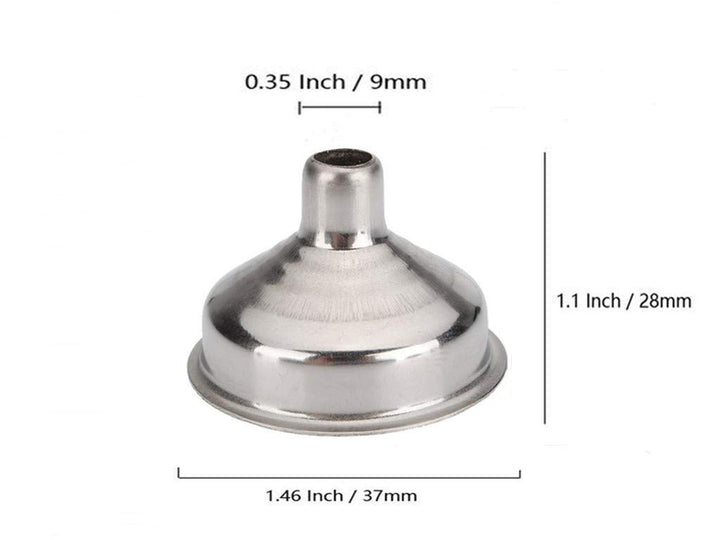 Sinen 6 Pack Stainless Steel Mini Funnels Multipurpose 