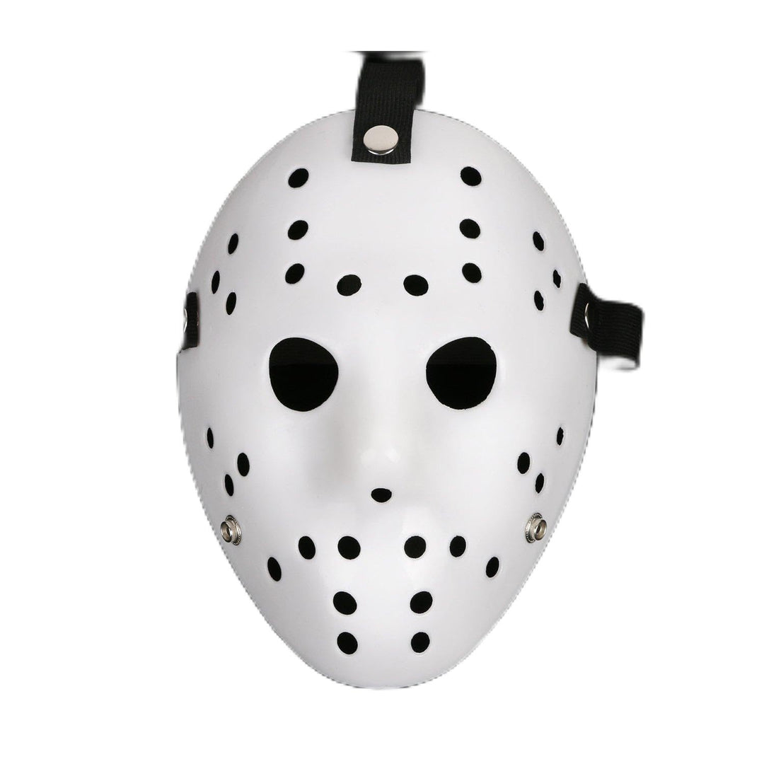 Mask Cosplay Halloween Costume Mask Prop Horror Hockey Pure White