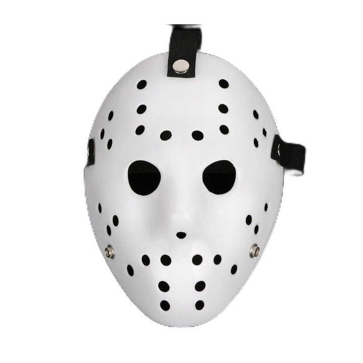 Mask Cosplay Halloween Costume Mask Prop Horror Hockey Pure White