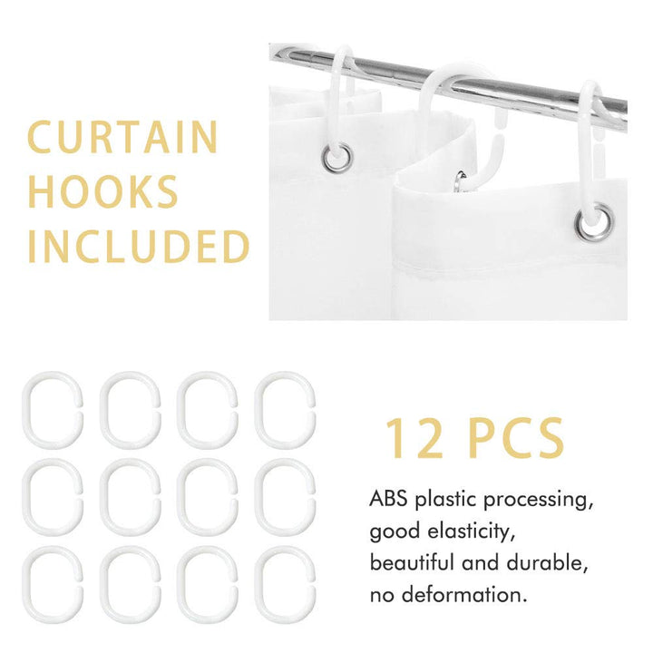 Green Leaves Shower Curtain,Decorative Plant Bath Curtain Fabric Bathroom Curtain,72 x 72 Inch