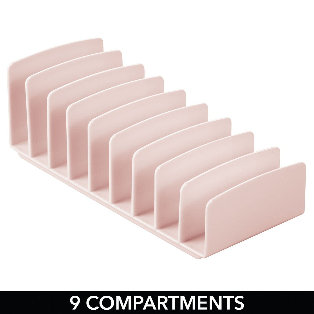 mDesign Plastic Divided Cosmetic Palette Organizer with