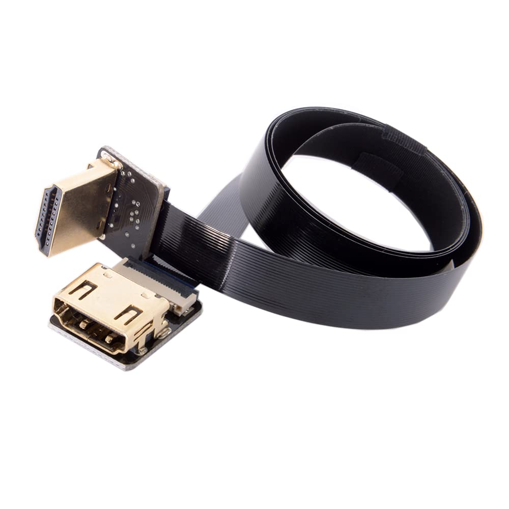 NFHK CYFPV Up Angled 90 Degree HDMI Male to Female FPC 
