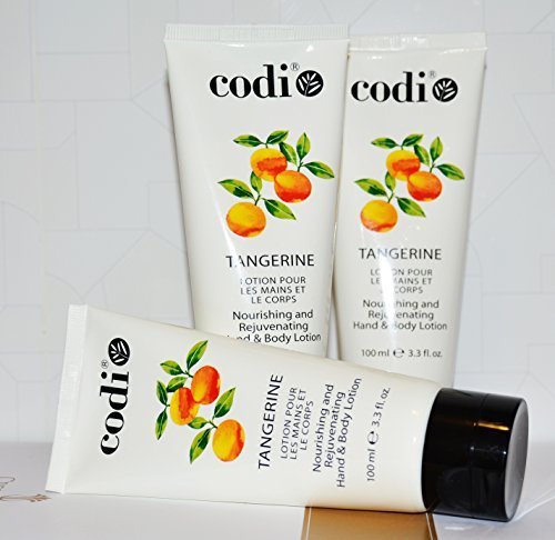 Codi Nourishing and Rejuvenating Hand &amp; Body Lotion 100ml/ 3.3 oz TANGERINE pack of 3 pieces