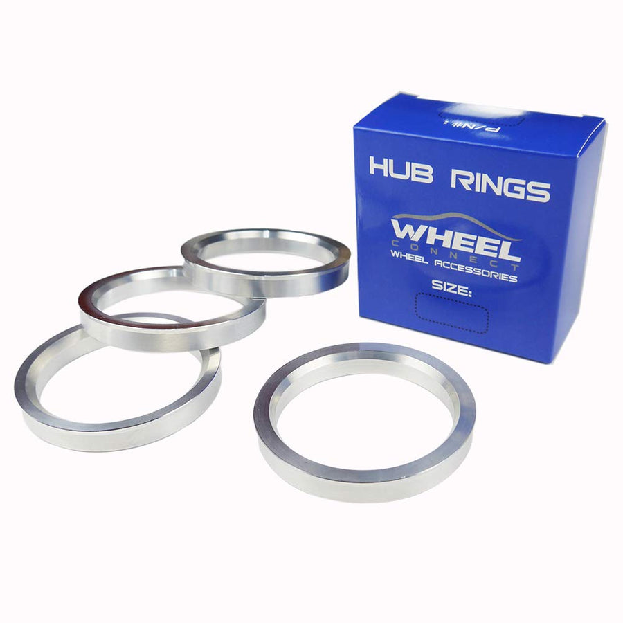 Hub Centric Rings, 66.6 to 57.1 Set of 4, Aluminium Alloy Hubrings 57.1 to 66.6, O.D:66.6mm I.D 57.1mm. A