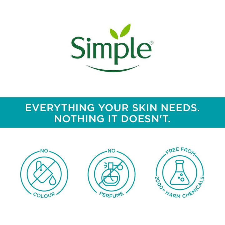 Simple Purifying Face Wash 150ml for oily, acne-prone, sensitive skin | 100% soap-free gentle cleanser for women &amp; men