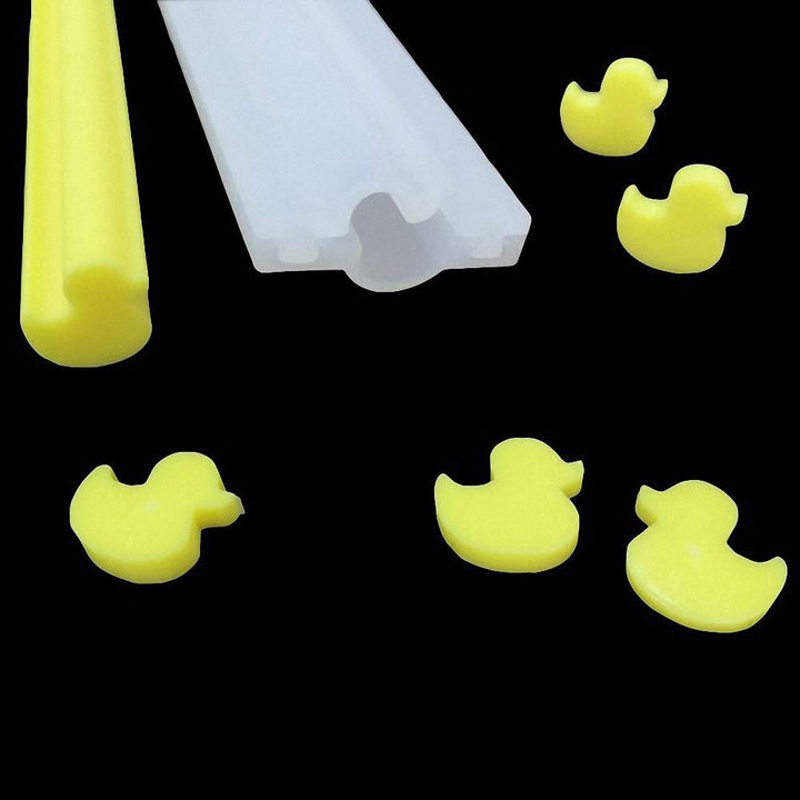 Little Rubber Duck Shaped Long Tube Silicone Mold Duckl