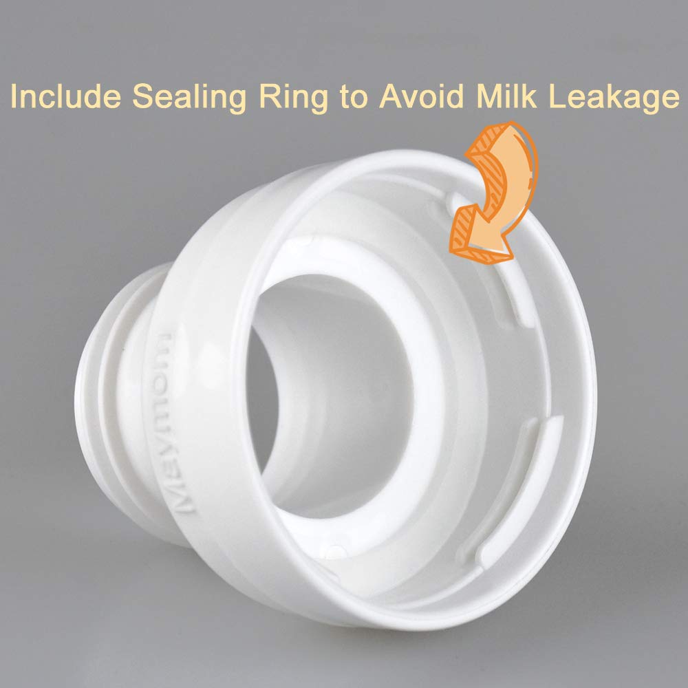 Maymom Conversion Kit Compatible with Medela Sonata, Freestyle Flex, Pump in Style MaxFlow to Use with Phillips Avent Bottles Avent Natural PP Bottle Spectra Bottle Thread Changer Avent Converter Kit