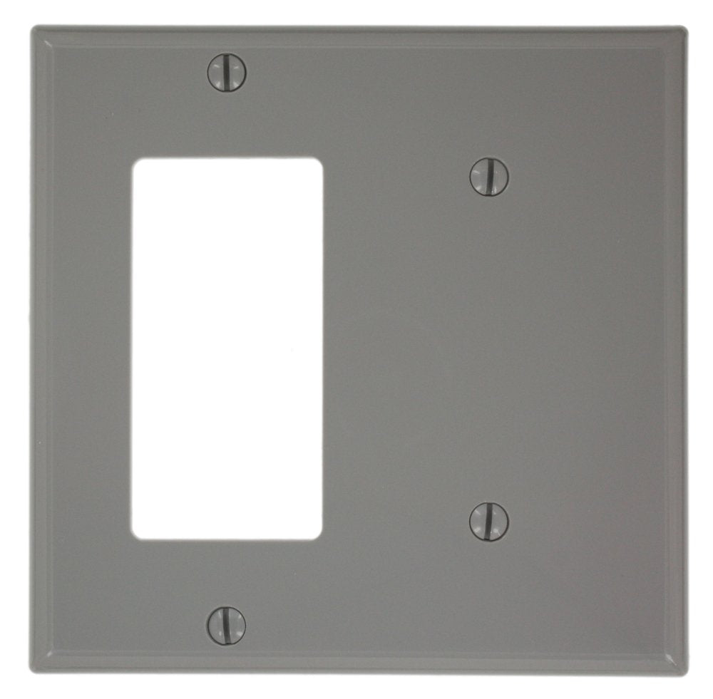80708-GY 2-Gang 1-Blank 1-Decora/GFCI Device Combina