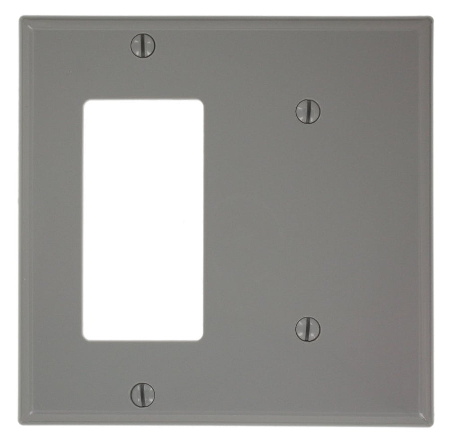 80708-GY 2-Gang 1-Blank 1-Decora/GFCI Device Combina