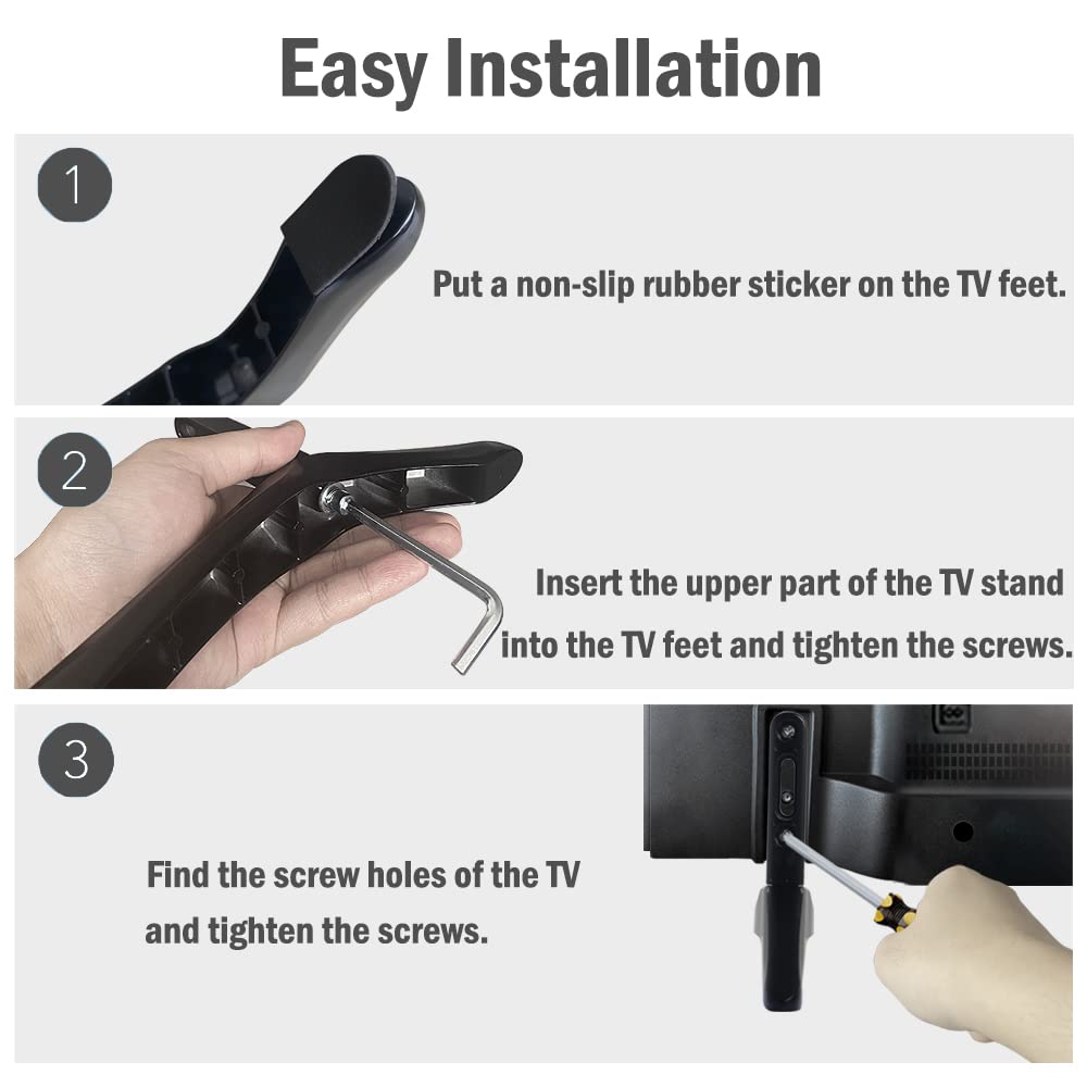 Universal TV Stand, Base Table Top TV Stand, TV Legs, T