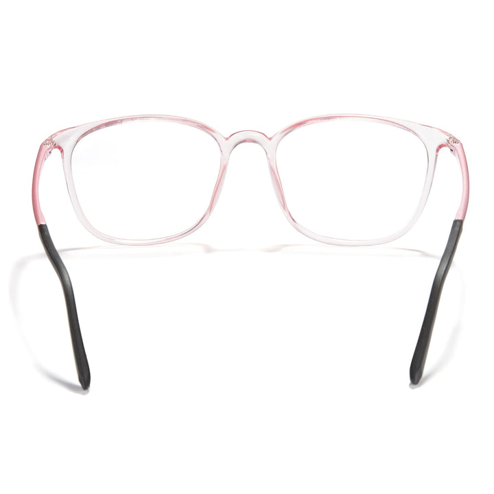 Cyxus TR90 Square Men Eyeglasses Frame Clear Lens Blue 