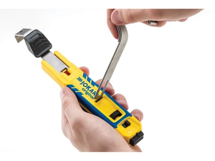 70000 4-70 Cable Knife System for Round Cable Stripping with 28mm &amp; 35mm Hooks, Yellow, ne k