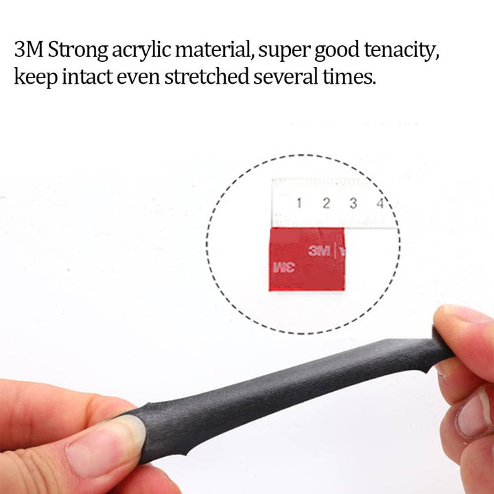 Double Sided Heavy Duty Mounting Tape, Made of 3M Foam Tape, Waterproof and High Temperature Resistant Tape for Indoor Outdoor, Car, Home, Kictch and Office(Black, 1/4in*15.6ft)