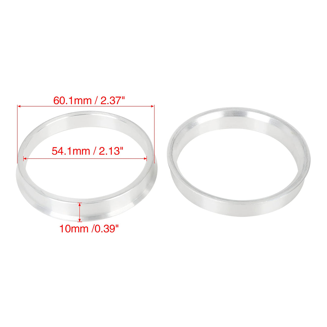 4pcs 60.1 to 54.1 mm Aluminium Alloy Car Hub Centric Rings Wheel Bore Spacer