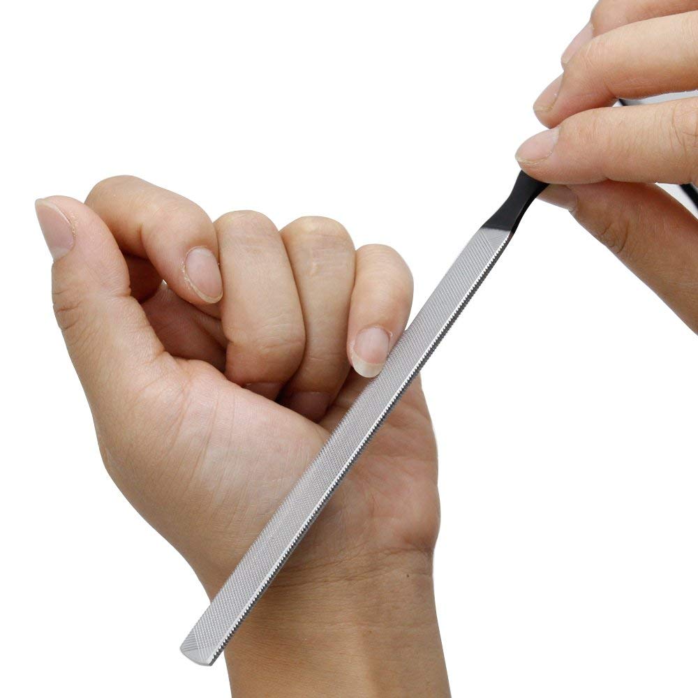 Stainless Steel Nail File 4 sides 7 inch Length