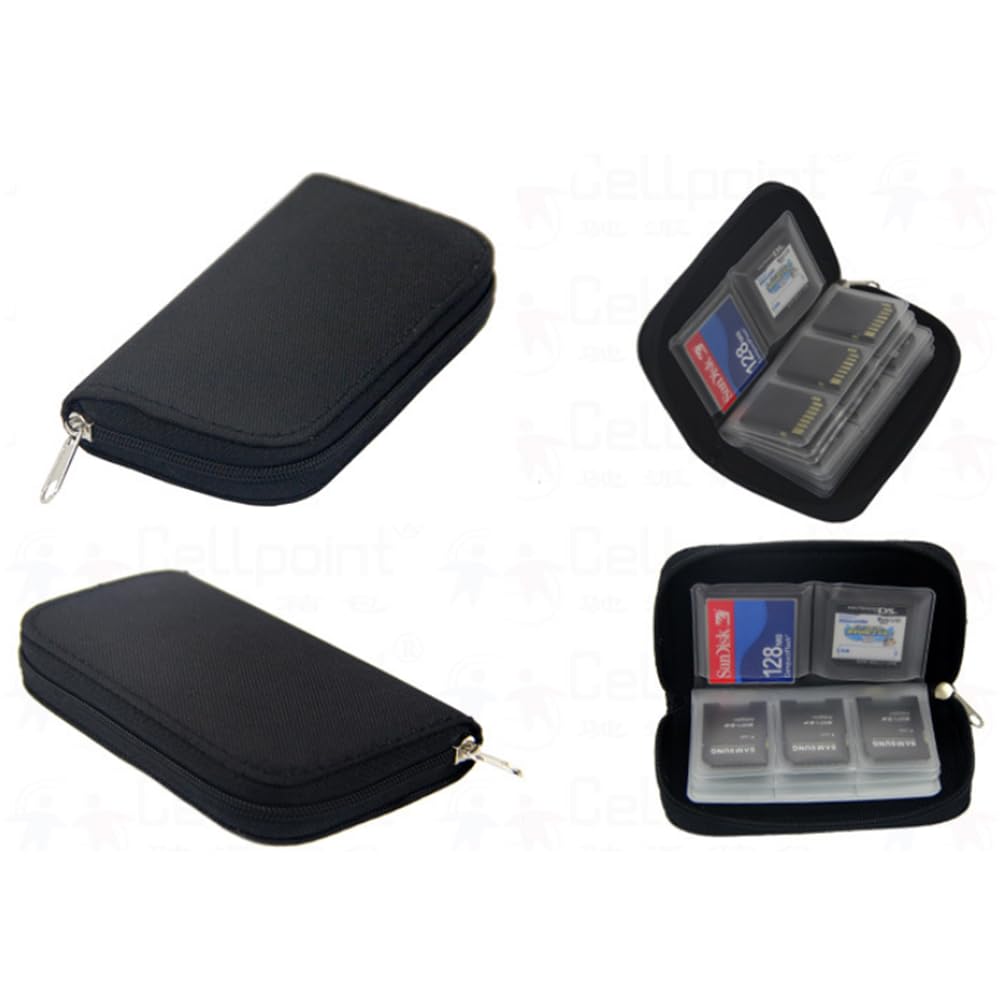 1pcs Memory Card Storage Carrying Pouch Case Holder Wallet For CF/SD/SDHC/MS/DS