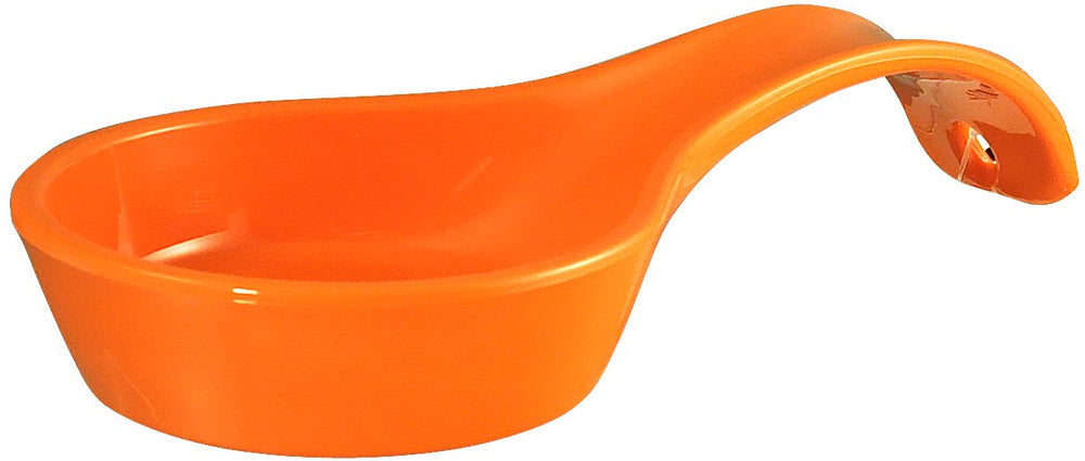 Rest Plastic Counter Stove Top Utensil Holder for Spoons, Ladle, Tong, Space-Saving Hanging Hole on Handle, Orange