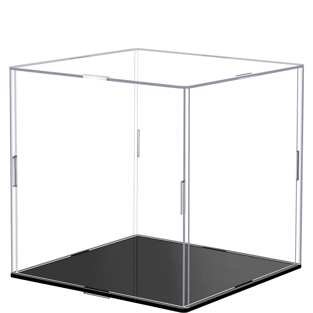 Clear Self-Assembly Acrylic Display Case Transparent Dust Proof Protection Showcase for Figurine Collectibles Figures Basketball(6 x 6 x 6 Inch)