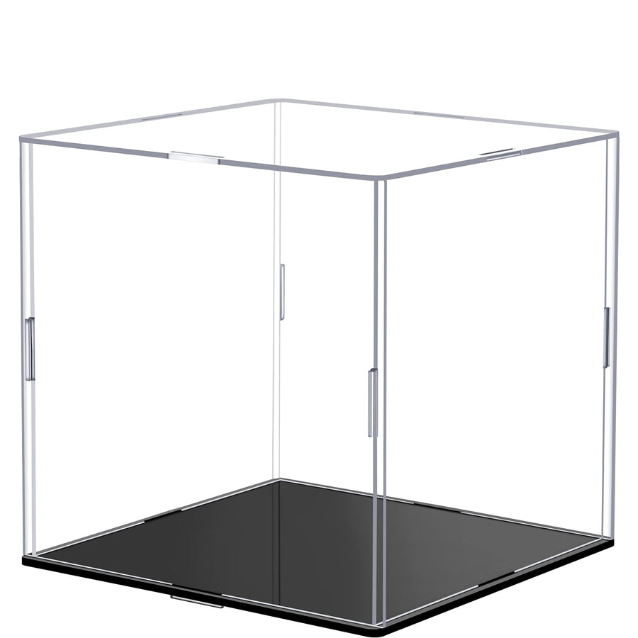 Clear Self-Assembly Acrylic Display Case Transparent Dust Proof Protection Showcase for Figurine Collectibles Figures Basketball(6 x 6 x 6 Inch)
