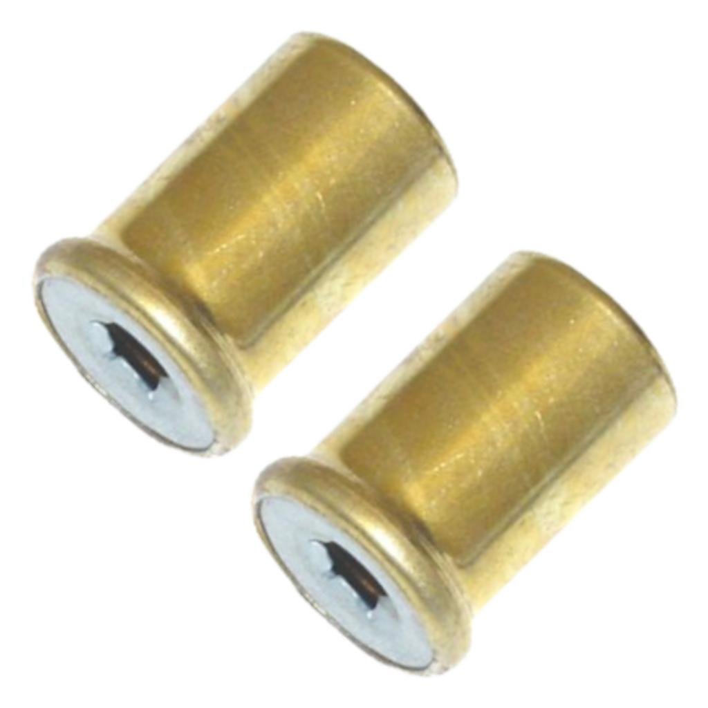 WESTINGHOUSE LIGHTING CORP 70136 2PK 1 BRS Lamp Finial, Pack of 2, Metallic