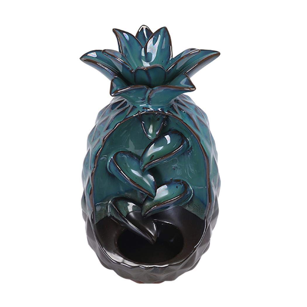 Backflow Incense Burner Incense Cone Incense Sticks Holder Pineapple Porcelain Incense Burner Home Decor