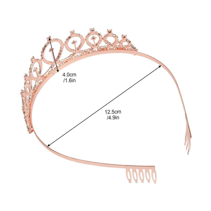 Birthday Crowns for Women, Birthday Queen Sash &amp; Rhinestone Tiara Kit, Birthday Crown,Tiaras and Crowns, Rose Gold Birthday Tiara Crowns for Women Girls Gift, Birthday Decorations Party Favors