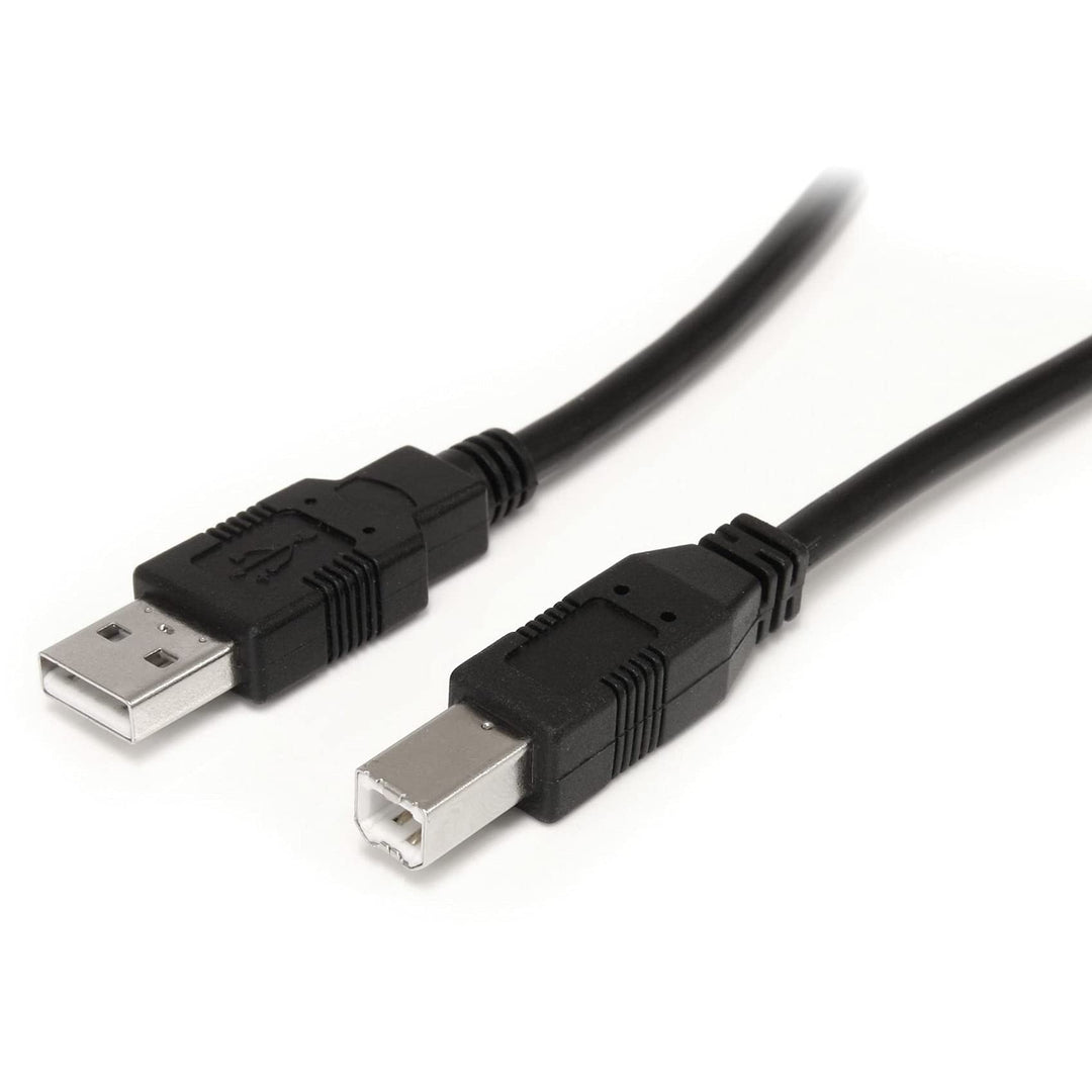 9 m / 30 ft Active USB A to B Cable - M/M - Black USB 2.0 A to B Cord - Printer Cable - Extension USB Cable (USB2HAB30AC)