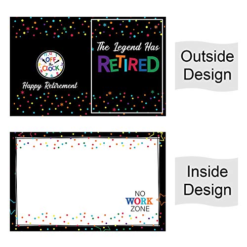 Jumbo Retirement Party Decorations Extra Large Greeting Farewell Card Guest Book Big Giant Happy Party Supplies Gifts for Women Men Huge The Legend Has Retired Card from Coworker Group 14 x 22 Inches