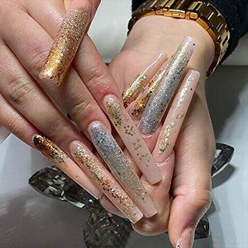 Natural: 100pcs White/Clear/Natural Extra Long Curve Nail Tip UV Gel French Acrylic False Nail Art Salon long Tips (Natural)