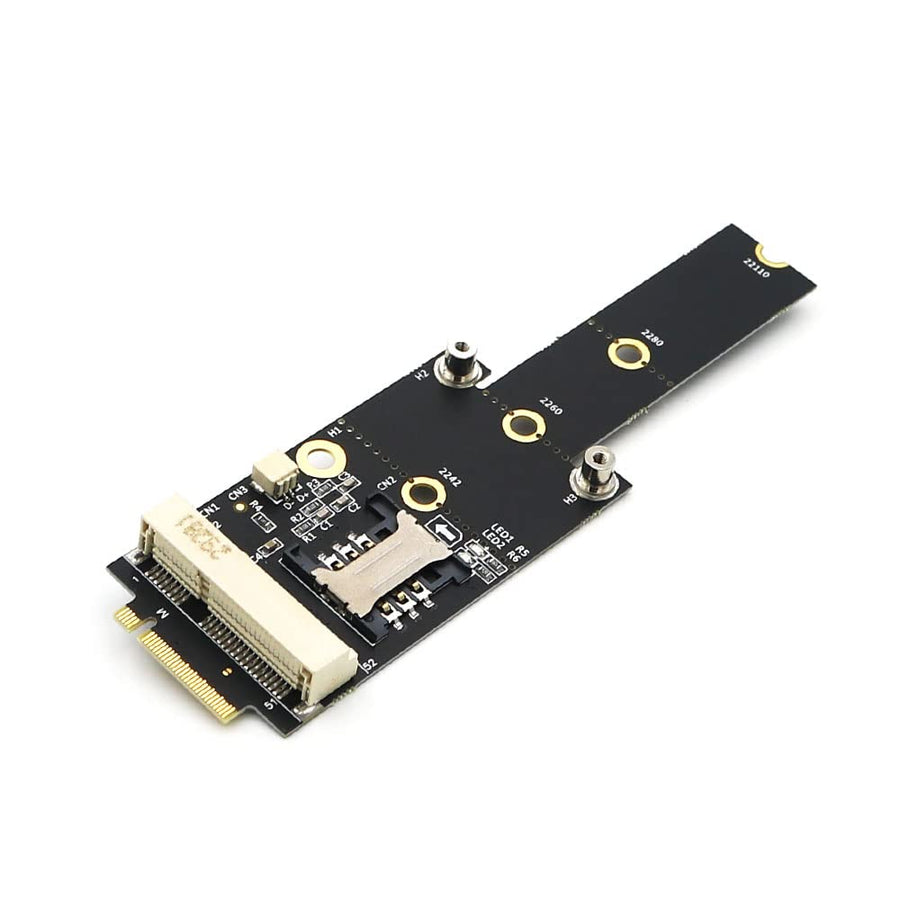HLT Mini PCI-E to M.2(NGFF) Key M Adapter with SIM Card