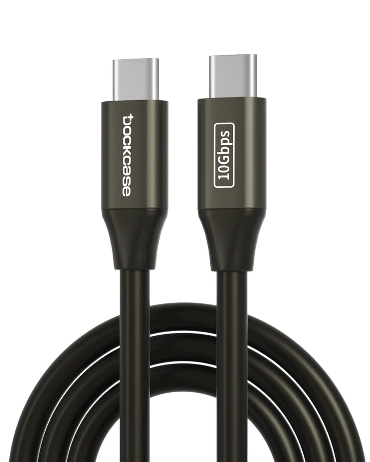 DockCase USB C to USB C Cable, USB C 3.2 GEN2 10Gbps Data Transfer Cable, 100WPD Fast Charging, 4K Video Monitor for iPhone15/15Pro/15Plus, MacBook Pro, iPad Pro, Samsung Galaxy, T5 LaCie SSD[3.28ft]…