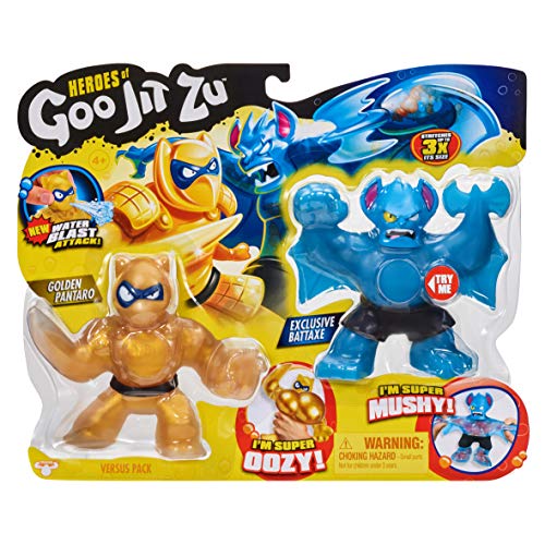 Water Blast Versus Pack - 2 Action Figure Pack Including Exclusive Golden Figure, Pantaro Vs Battaxe