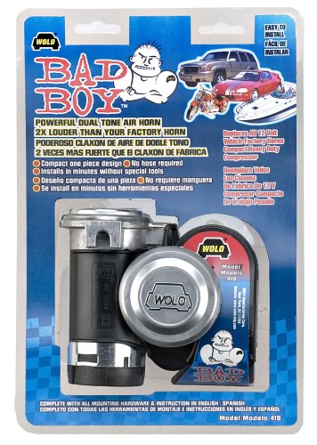 (419) Bad Boy Air Horn - 12 Volt , Black