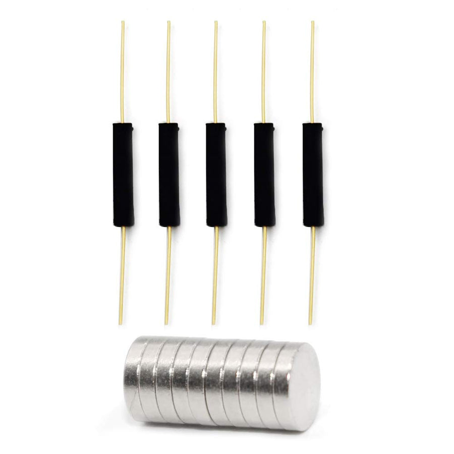 WOWOONE 5pcs Plastic Reed Switch Reed Contact Normally 