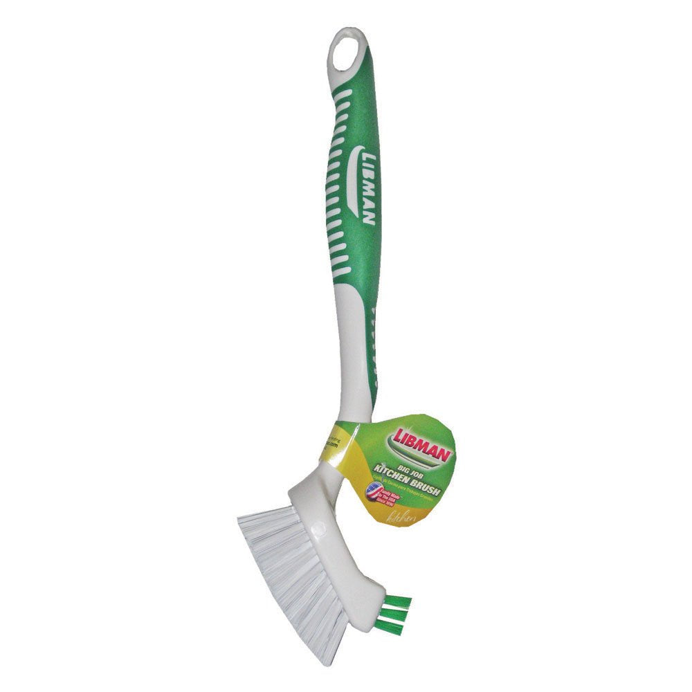 Libman 1042 Big Job Kitchen Brush with Built-In Scraper