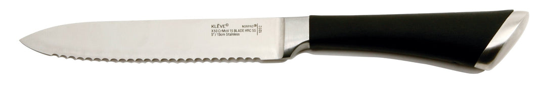 Norpro KLEVE Stainless Steel 5-Inch Serrated Utility To