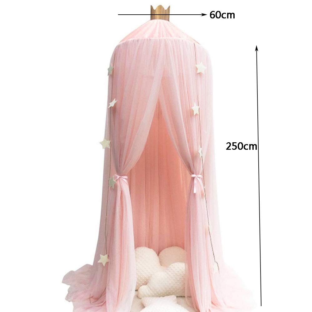 Dome Princess Bed Canopy Round Lace Mosquito Net Play Tent Hanging House Decoration Lace Netting Curtains for Indoor Outdoor