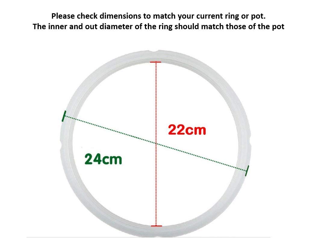 Electric Pressure Cooker Sealing Ring or Seal Ring or Sealing Gasket- For Many 5 Liter, 6 Liter, 5 Quart, and 6 Quart Electric Pressure Cookers. Please check dimension before buying