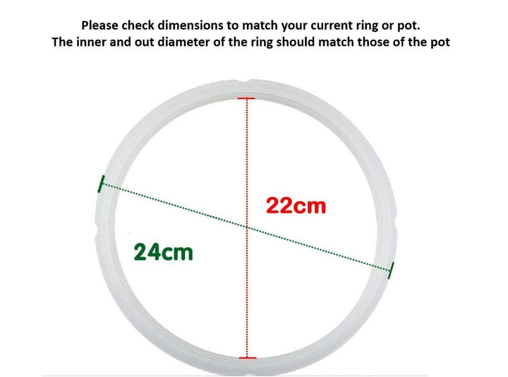 Electric Pressure Cooker Sealing Ring or Seal Ring or Sealing Gasket- For Many 5 Liter, 6 Liter, 5 Quart, and 6 Quart Electric Pressure Cookers. Please check dimension before buying