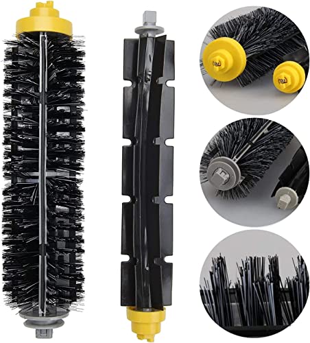 Replacement Parts for iRobot Roomba 675 690 680 660 651 650 614 610 595 585 564 552 Vacuum, Replenishment Kit 8 Filters, 8 Side Brushes, 2 Set Bristle and Beater Brush,2 Tools